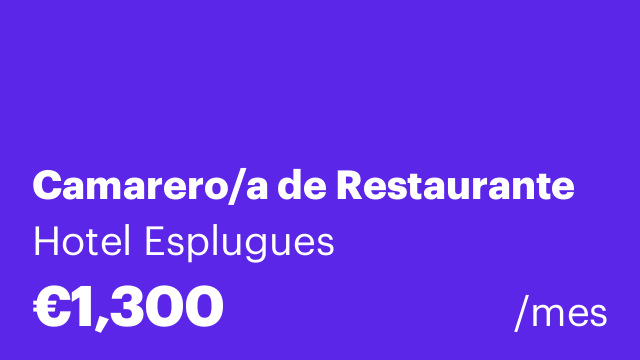 Camarero/a de Restaurante