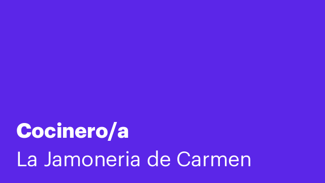 Cocinero/a