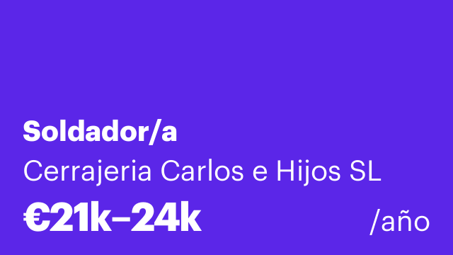 Soldador/a