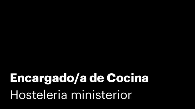 Encargado/a de Cocina