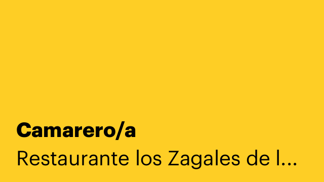 Camarero/a