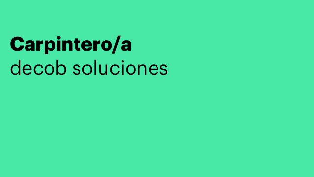 Carpintero/a