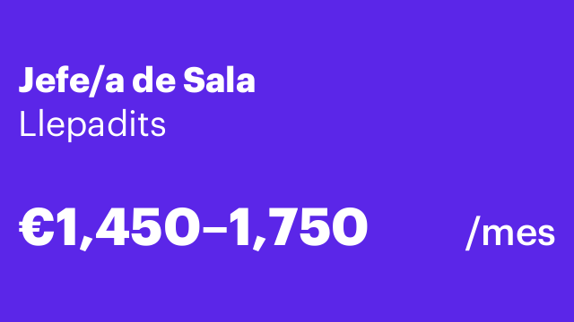 Jefe/a de Sala