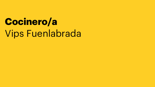 Cocinero/a