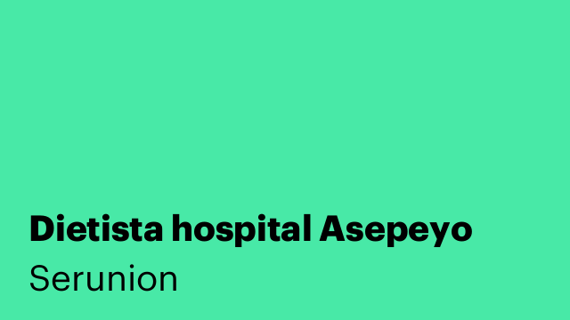 Dietista hospital Asepeyo