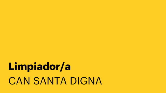 Limpiador/a