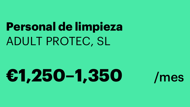 Personal de limpieza