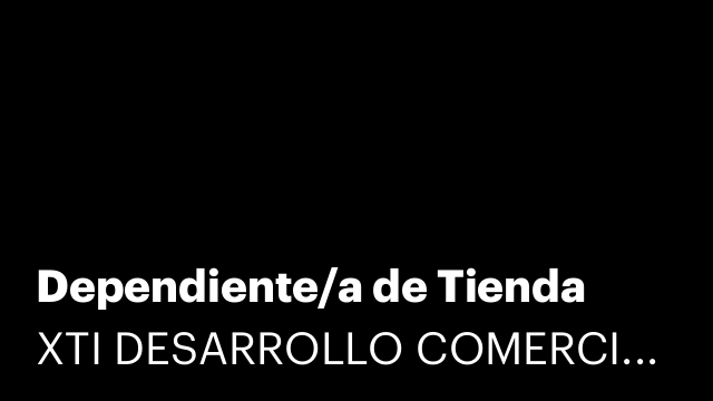 Dependiente/a de Tienda