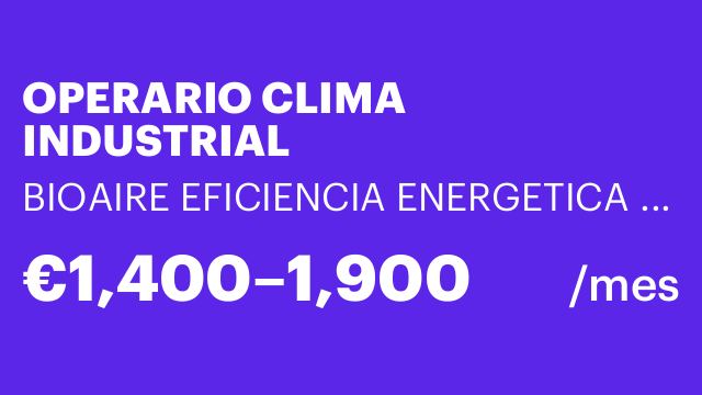 OPERARIO CLIMA INDUSTRIAL