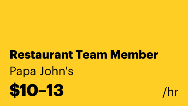 Restaurant Team Member