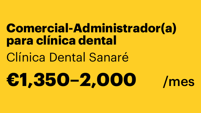 Comercial-Administrador(a) para clínica dental