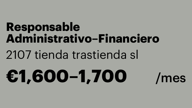 Responsable Administrativo–Financiero