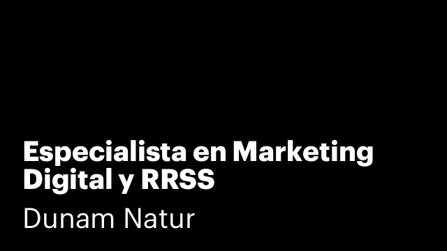 Especialista en Marketing Digital y RRSS 🚀