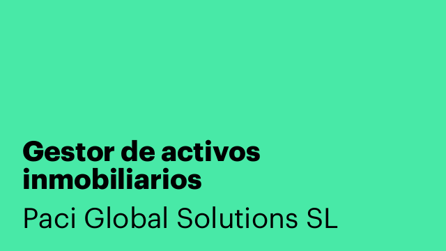 Gestor de activos inmobiliarios