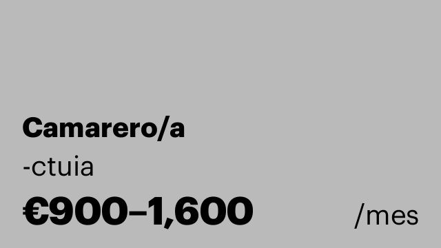 Camarero/a