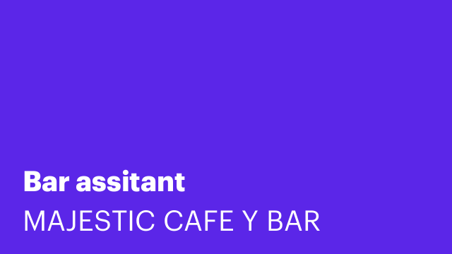 Bar assitant