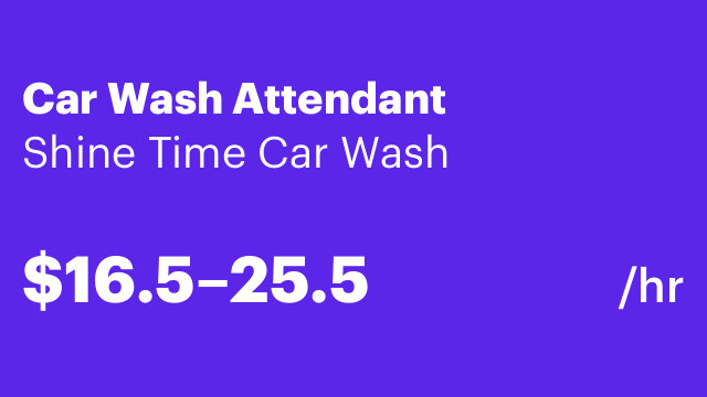 Car Wash Attendant