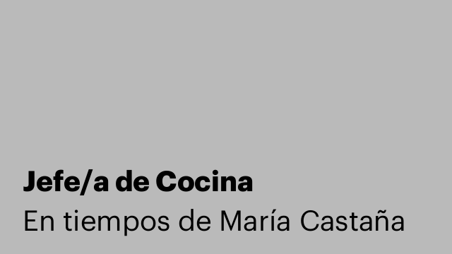 Jefe/a de Cocina