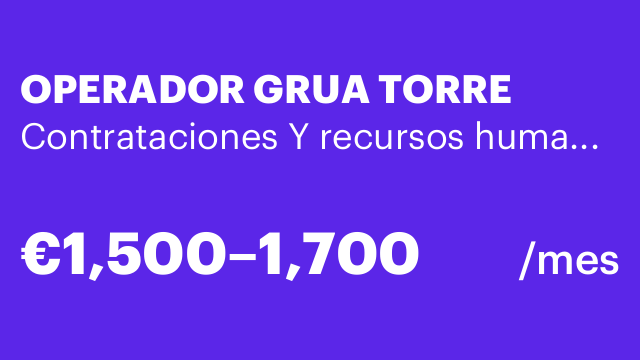 OPERADOR GRUA TORRE