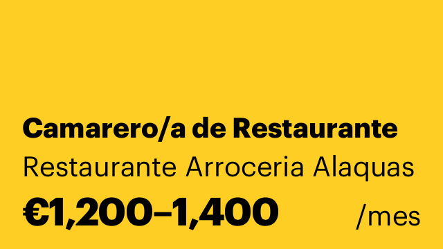 Camarero/a de Restaurante
