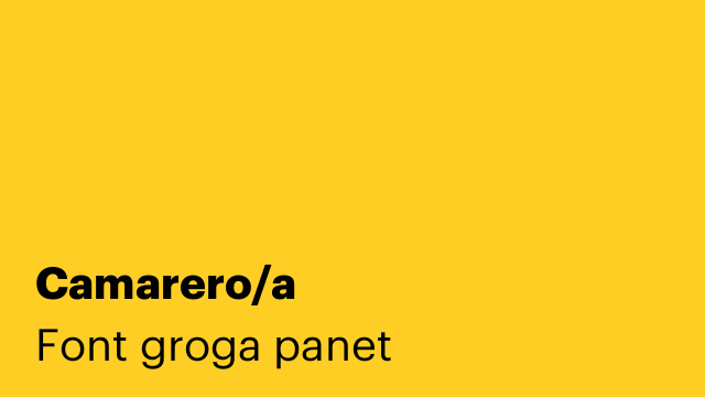 Camarero/a