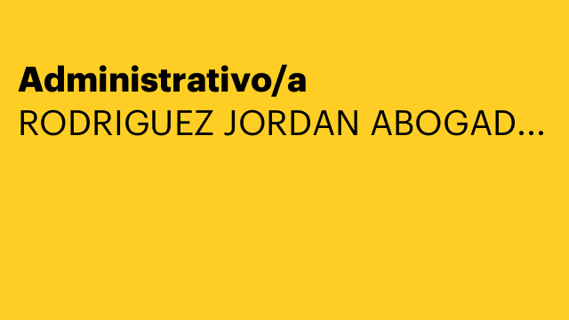 Administrativo/a