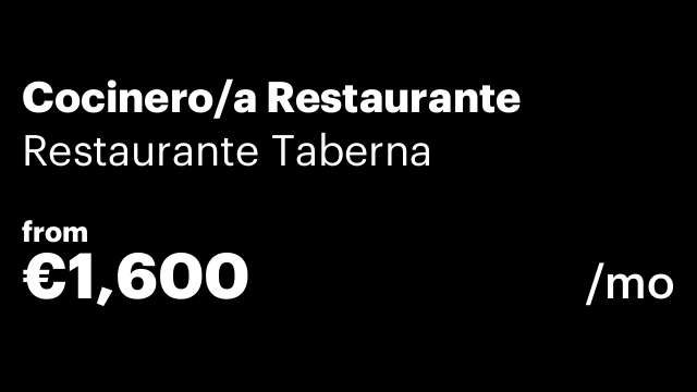 Cocinero/a Restaurante