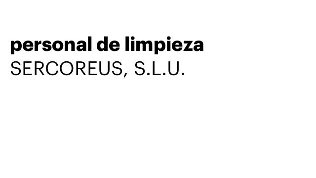 personal de limpieza