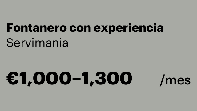 Fontanero con experiencia