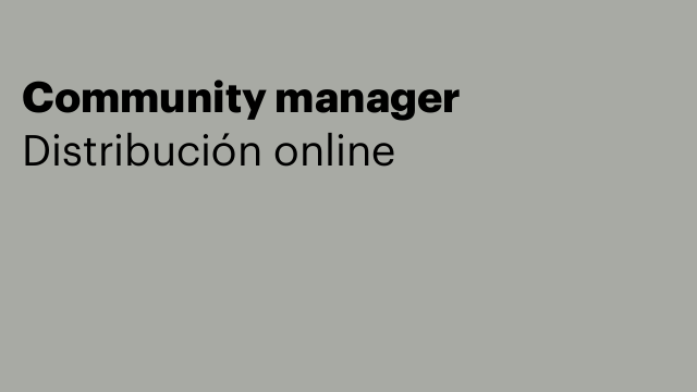 Community manager