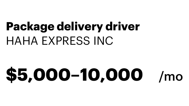 Package delivery driver
