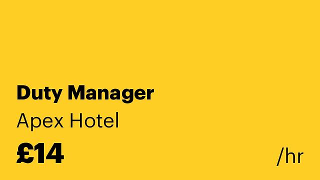 Duty Manager