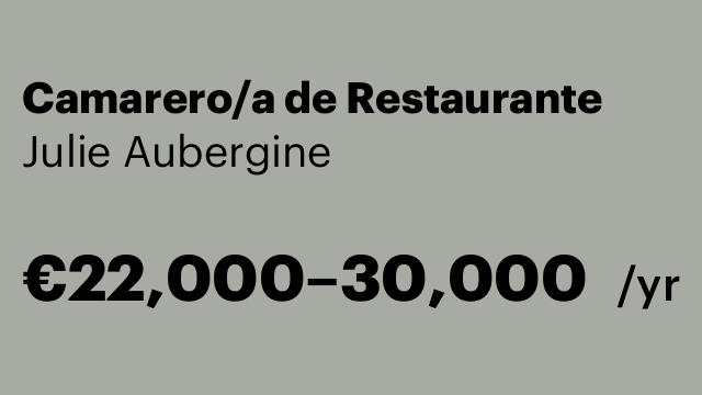 Camarero/a de Restaurante