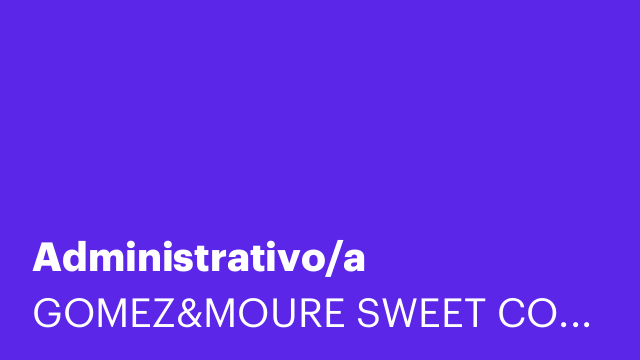 Administrativo/a