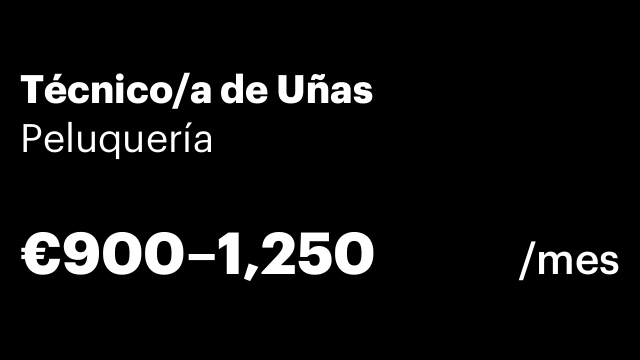 Técnico/a de Uñas