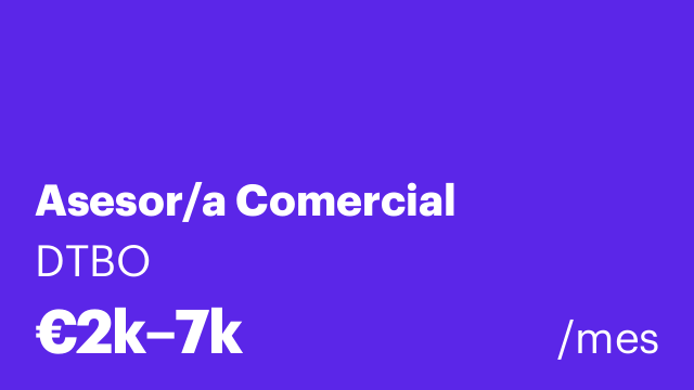 Asesor/a Comercial