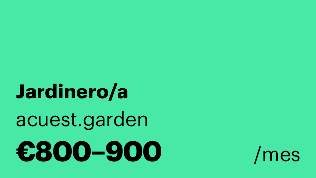 Jardinero/a