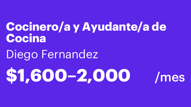 Cocinero/a y Ayudante/a de Cocina