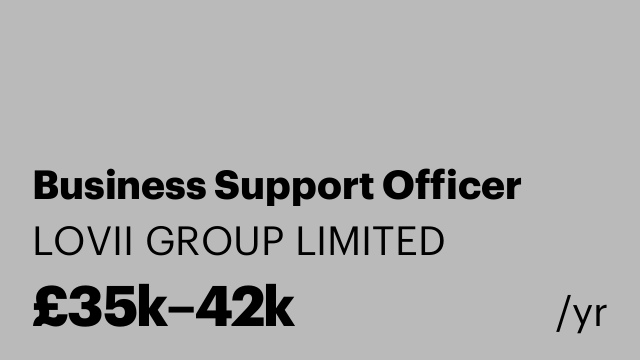 Business Support Officer