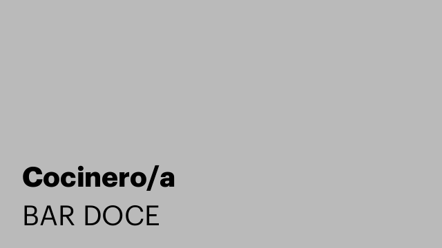 Cocinero/a