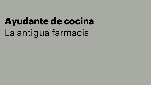 Ayudante de cocina