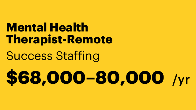 Mental Health Therapist-Remote