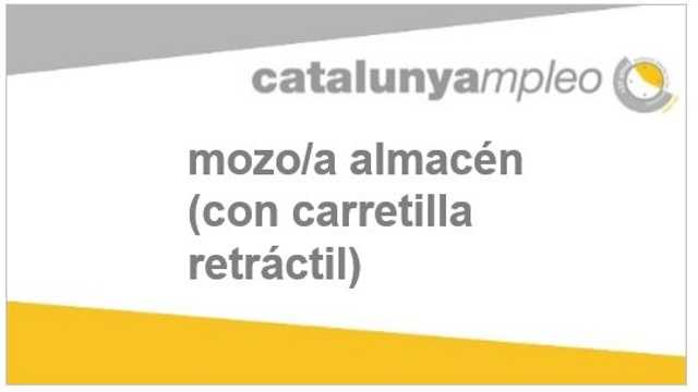 mozo/a carretillero/a retráctil