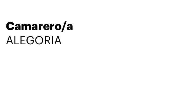 Camarero/a