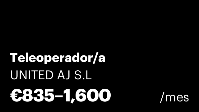 Teleoperador/a