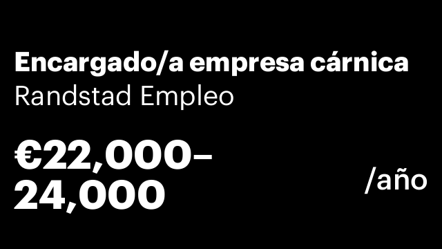 Encargado/a empresa cárnica