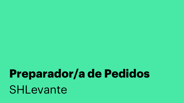 Preparador/a de Pedidos
