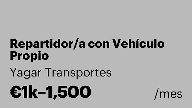 Repartidor/a con Vehículo Propio