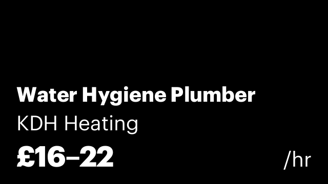 Water Hygiene Plumber
