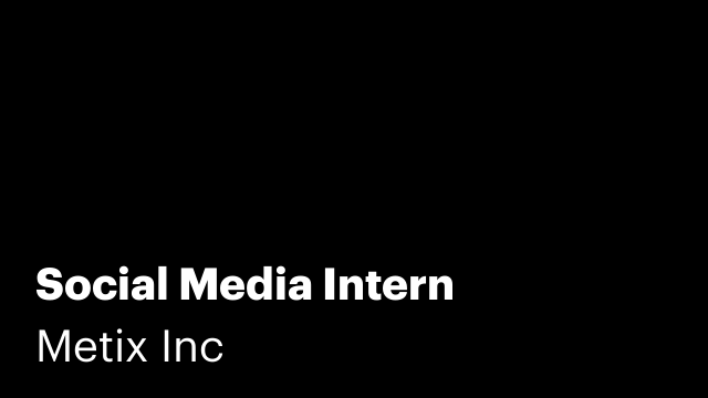 Social Media Intern